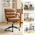 Joseph Contemporary Faux Leather Task Chair with Tilt Lock and Center Tilt by HULALA HOME