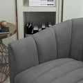 SEYNAR Modern Velvet Tufted Swivel Club Chair and Ottoman Set