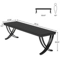 78.74 - Inch Extra Long Double Computer Desk with Stylish Metal Legs for Home Office