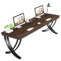 78.74 - Inch Extra Long Double Computer Desk with Stylish Metal Legs for Home Office