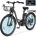 MOONCOOL Electric Bicycle for Adults 350W, 7 - Speed Ebike with 36V 10.4ah Removable Battery， 40 Miles Range, 20 Mph Electric Commuter Bike for Women Men, Certified to UL 2849 by SGS
