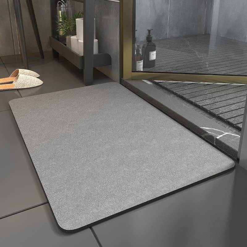 Diatomaceous Earth Bath MatQuick Dry Bath Matsuper Absorbent Bath MatNon Slip Bathroom Rugs(Grey 40�G60Cm)