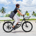 MOONCOOL Electric Bicycle for Adults 350W, 7 - Speed Ebike with 36V 10.4ah Removable Battery， 40 Miles Range, 20 Mph Electric Commuter Bike for Women Men, Certified to UL 2849 by SGS