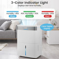 5500 Sq.Ft 96 Pint Dehumidifier for Basement, Portable Home Dehumidifier with Drain Hose, Auto Defrost, 24H Timer & Sleep Mode for Bathroom Bedroom