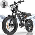 Electric Bike for Adults 20" Fat Tire, Max 32MPH Ebike, 1500W Peak E - Mountain Bike 48V 15ah UL2849