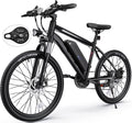 Totguard Electric Bike for Adults, 26" Ebike 350W Adult Electric Bicycles, Electric Mountain Bike with 36V 10.4ah Battery, Suspension Fork, Shimano 21 Speed Gears