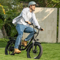 Electric Bike for Adults, 745W Peak Motor Ebike, 48V 13ah Removable Battery, 20MPH, 80 Miles Max, 20" Fat Tire Electric Bicycle with Colorful Display, All - Terrain E - Bike for Adults and Teens