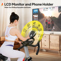 Pooboo Stationary Exercise Bike Indoor Cycling Bike Cycle Bicycle Adjustable Resistance for Home Office Cardio Workout Machine Max Weight 350 lb