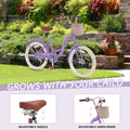Bstjewey 20 in Girls Bike with Basket, Kids Bicycle for Ages 7 - 13