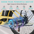 MOONCOOL Electric Bicycle for Adults 350W, 7 - Speed Ebike with 36V 10.4ah Removable Battery， 40 Miles Range, 20 Mph Electric Commuter Bike for Women Men, Certified to UL 2849 by SGS