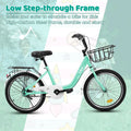 20 in Kids Bike for Boys Girls, 1 Speed Children Bicycle with Basket, Rear Seat, Chain Guard, Coaster Brake and V - Brake, Steel Frame Kids Bike for Ages 6 - 12 Years Old Birthday Gift, Purple