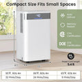 32 Pints 2000 Sq.ft Basement Dehumidifier with Drain Hose, 24H Timer & 3-Color Indicator, Quiet Portable Dehumidifier for Home, Bedroom, Bathroom
