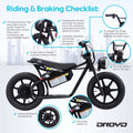 Droyd Weeler Electric Mini Bike - 24V 8ah Battery, 6 - 10 MPH, up to 8 Miles, LED Lights, Kids Ages 6+