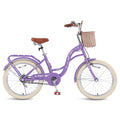 Bstjewey 20 in Girls Bike with Basket, Kids Bicycle for Ages 7 - 13