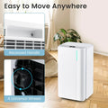 32 Pint Dehumidifier with 3.3FT Drain Hose, 24H Timer & 3-Color Indicator, 2000 Sq.Ft Portable Dehumidifier for Basement, Bedroom, Bathroom