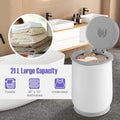 21L Large Towel Warmer Bucket for Bathroom, Hot Towel Heater with Flip-top Lid, Child Safety Lock & Auto Shut Off, Blanket Warmer for Bathrobes