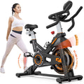 Pooboo Stationary Exercise Bike Indoor Cycling Bike Cycle Bicycle Adjustable Resistance for Home Office Cardio Workout Machine Max Weight 350 lb
