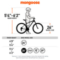 Mongoose 26" Dolomite Mens Fat Tire Bike, 7 Speeds, Black