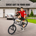 KFFKFF BMX Cycle, Freestyle Bike with 20 - Inch Wheels, BMX Racing Cycle with 360° Rotator and Four Pegs, Suitable for Novice to Skilled Riders, BMX Bikes for Teens and Adults
