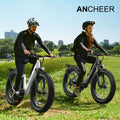 ANCHEER Electric Bike for Adults, 750W Ebike, 28MPH 60miles Electric Mountain Bike, 26" Fat Tire Electric Bicycle with 48V 15AH Battery, Rear Rack, Lockable Suspension Fork, 7 Speed, UL2849