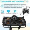 AECOJOY Dog Bike Trailer, Large 57'' Pet Bicycle Carrier for Small and Medium Dogs