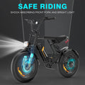 COLORWAY 750W 20"x4.0 Fat Tire Electric Bike, 48V 15ah Battery, Off - Road E - Bike for Adults, UL2849 Certified