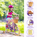 XJD Girls Bike for Toddlers and Kids Ages 2 - 12 Years Old, 12 14 16 in Kids Bike with Training Wheels & Basket, 20 in Girls Bicycle with Handbrake & Kickstand