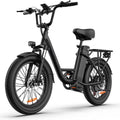 Electric Bike for Adults, 745W Peak Motor Ebike, 48V 13ah Removable Battery, 20MPH, 80 Miles Max, 20" Fat Tire Electric Bicycle with Colorful Display, All - Terrain E - Bike for Adults and Teens