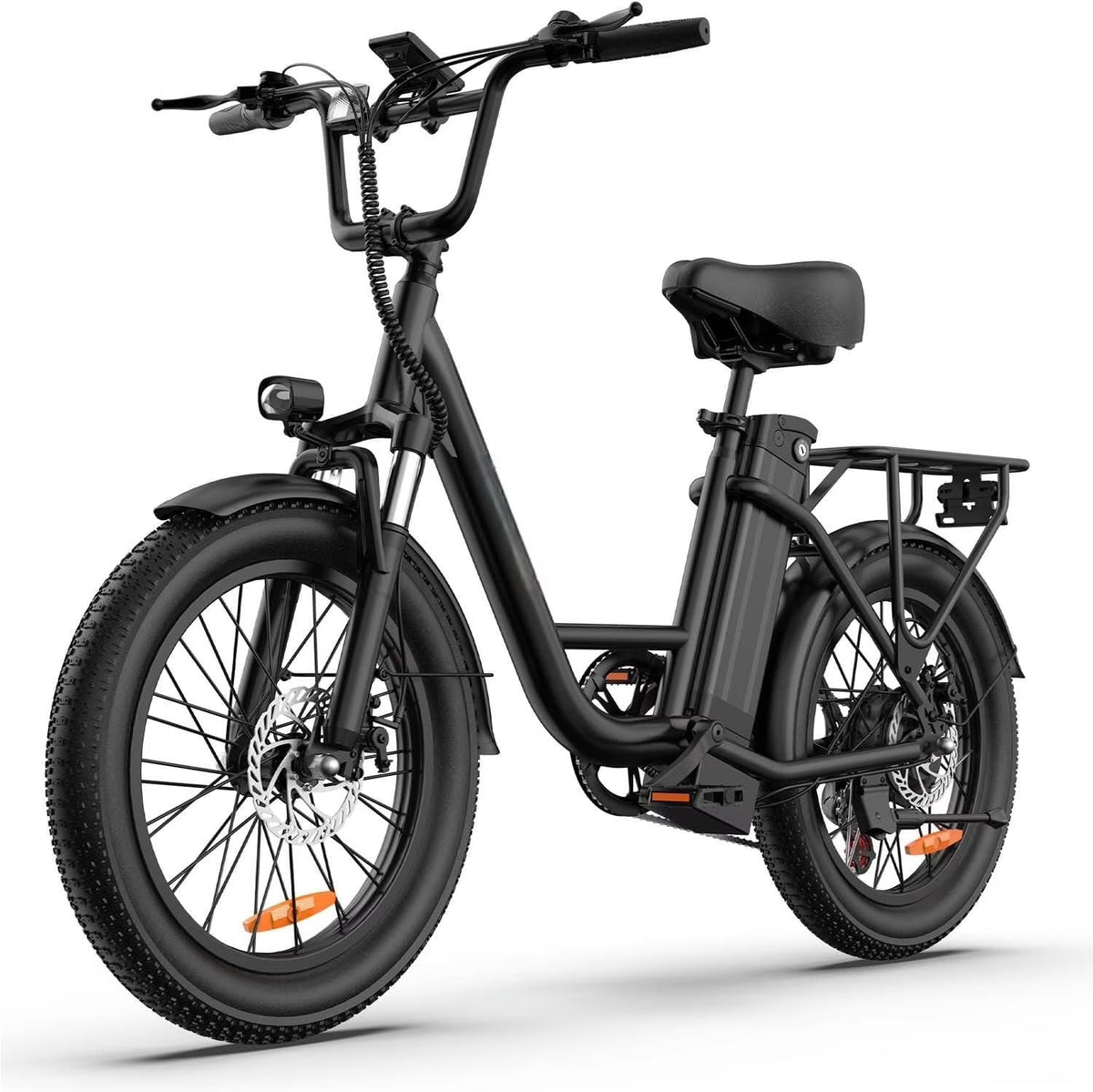 Electric Bike for Adults, 745W Peak Motor Ebike, 48V 13ah Removable Battery, 20MPH, 80 Miles Max, 20" Fat Tire Electric Bicycle with Colorful Display, All - Terrain E - Bike for Adults and Teens