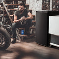 KNDKO 3.2cu.ft Upright Freezer, Compact Freezer with Removable Shelves, Adjustable Thermostat for Home/Kitchen/Office, SILVER