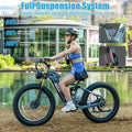 Dual Motors AWD 2000W Electric Bike for Adult 26'' UL2849 48V 30AH E - Mountain Bike 4.0 Fat Tire up to 35MPH&120miles Long Range Off - Road Ebike Dual Hydraulic Disc Brakes&Ful Suspension Electric Bicyc