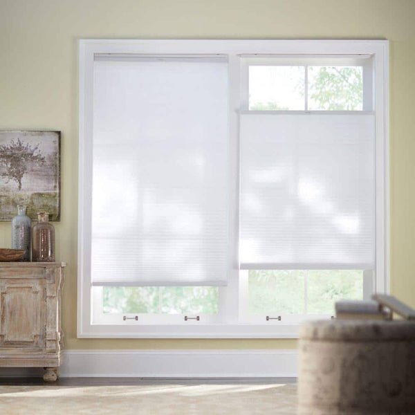 Home Decorators Collection Snow Drift White Top Down Bottom Up Light Filtering Cellular Shade - 21 in. W x 48 in. L
