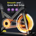 Pooboo Stationary Exercise Bike Indoor Cycling Bike Cycle Bicycle Adjustable Resistance for Home Office Cardio Workout Machine Max Weight 350 lb