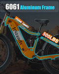 Dual Motors AWD 2000W Electric Bike for Adult 26'' UL2849 48V 30AH E - Mountain Bike 4.0 Fat Tire up to 35MPH&120miles Long Range Off - Road Ebike Dual Hydraulic Disc Brakes&Ful Suspension Electric Bicyc