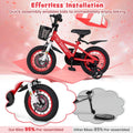 Costway 16" Kid'S Bike for 4 - 7 with Height - Adjustable Handlebar & Saddle Handbrake Blue