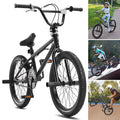 KFFKFF BMX Cycle, Freestyle Bike with 20 - Inch Wheels, BMX Racing Cycle with 360° Rotator and Four Pegs, Suitable for Novice to Skilled Riders, BMX Bikes for Teens and Adults