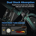 3000W(Peak) Motor 35MPH SMARTRAVEL ST202 Electric Dirt Bike for Adults, 52V50AH Dual Battery Ebike, 92+ Miles Range, 20" Motorcycle Tire UL2849 Certified, Full Suspension