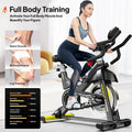 Pooboo Stationary Exercise Bike Indoor Cycling Bike Cycle Bicycle Adjustable Resistance for Home Office Cardio Workout Machine Max Weight 350 lb