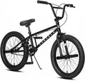 Cubsala 20 in Kids BMX Bike Freestylefor Age 6 - 14 Years Old Boys Girls with 4 Pegs, Black with Red Tires