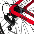 Hyper Bicycle 700c Men'S Spin Fit Hybrid Bike, Black and Red