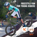 KFFKFF BMX Cycle, Freestyle Bike with 20 - Inch Wheels, BMX Racing Cycle with 360° Rotator and Four Pegs, Suitable for Novice to Skilled Riders, BMX Bikes for Teens and Adults