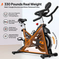 Pooboo Stationary Exercise Bike Indoor Cycling Bike Cycle Bicycle Adjustable Resistance for Home Office Cardio Workout Machine Max Weight 350 lb