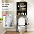 Tangkula Over Toilet Storage Cabinet with Sliding Barn Door