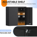 Topass Metal Wall Cabinet with Lockgarage Storage Cabinet, Wall - Mounted Utility Cabinet with Adjustable Shelf & Locking Doors