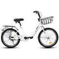 20 in Kids Bike for Boys Girls, 1 Speed Children Bicycle with Basket, Rear Seat, Chain Guard, Coaster Brake and V - Brake, Steel Frame Kids Bike for Ages 6 - 12 Years Old Birthday Gift, Purple