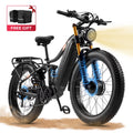 Dual Motors AWD 2000W Electric Bike for Adult 26'' UL2849 48V 30AH E - Mountain Bike 4.0 Fat Tire up to 35MPH&120miles Long Range Off - Road Ebike Dual Hydraulic Disc Brakes&Ful Suspension Electric Bicyc