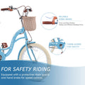 Bstjewey 20 in Girls Bike with Basket, Kids Bicycle for Ages 7 - 13