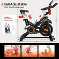 Pooboo Stationary Exercise Bike Indoor Cycling Bike Cycle Bicycle Adjustable Resistance for Home Office Cardio Workout Machine Max Weight 350 lb