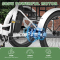 ABORON 3.0 Fat Tire Electric Trike for Senior Foldable E - Bike, 500W Motorized Tricycle Adult 20" Folding 3 Wheel Electric Commute Bike Trike W/48V