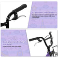 20 in Kids Bike for Boys Girls, 1 Speed Children Bicycle with Basket, Rear Seat, Chain Guard, Coaster Brake and V - Brake, Steel Frame Kids Bike for Ages 6 - 12 Years Old Birthday Gift, Purple